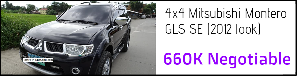 Montero 4x4 2012 Look for 660PHP Nego